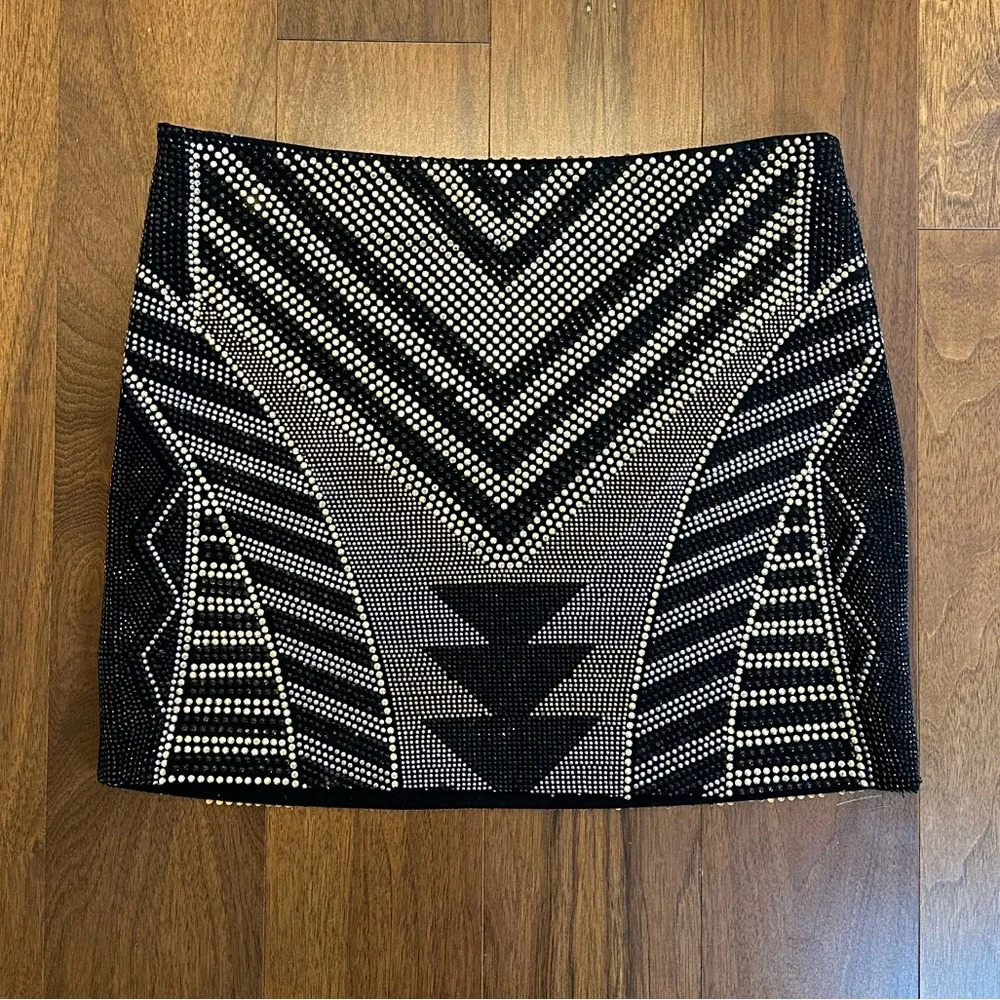 Beautiful Metallic Studded Skirt